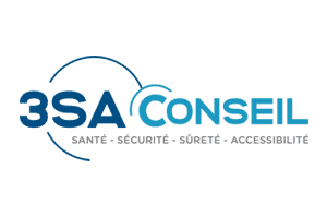 Logo de 3SA conseil santé sécurité sûreté accessibilité