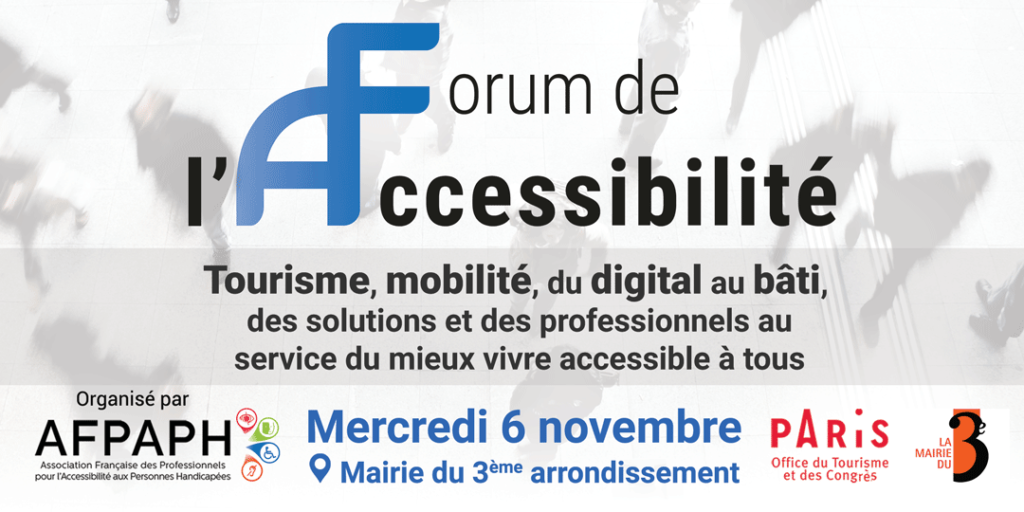 Cette image est l'affiche du forum, vous pouvez accéder au site eventbrite pour vous inscrire au forum du 6 novembre à la mairie du 3ème arrondissement de Paris